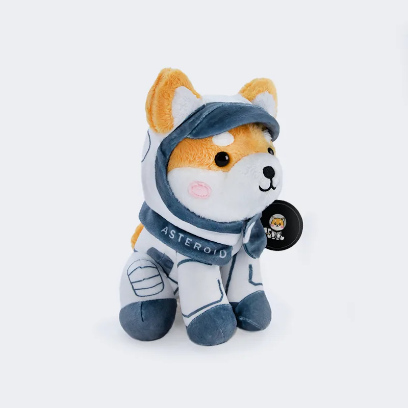 Asteroid plush, three-quarter right view